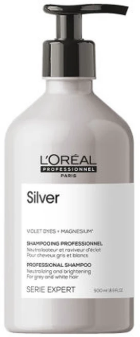 [애쉬컬러케어/보색샴푸] 로레알 프로페셔널 세리 엑스퍼트 실버 샴푸 500ml, 1개 - 쿠팡