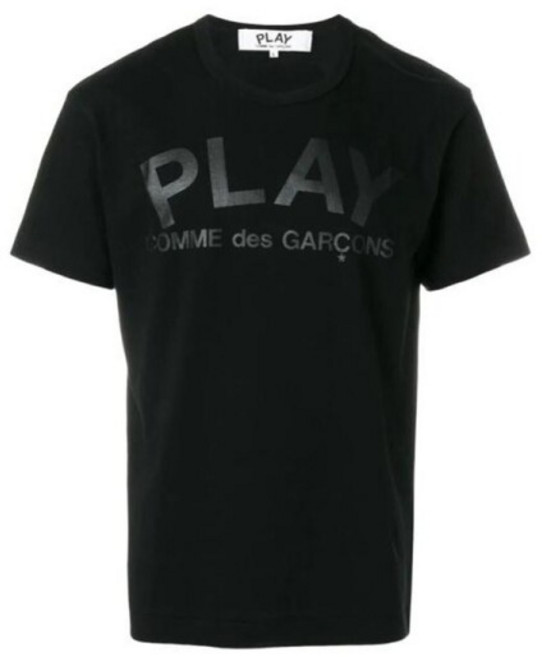 [꼼데가르송] 라프리마 로고 블랙 반팔 티셔츠 AX T188 051 1