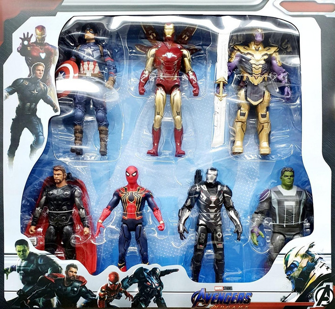 마블 어벤져스 7종 세트 기획팩 액션피규어, 1개