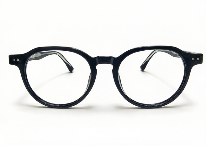 엘모먼트 데일리핏 뿔테안경 52mm 가벼운 19g 라운드 보스턴 안경테 블루라이트차단안경 TR90