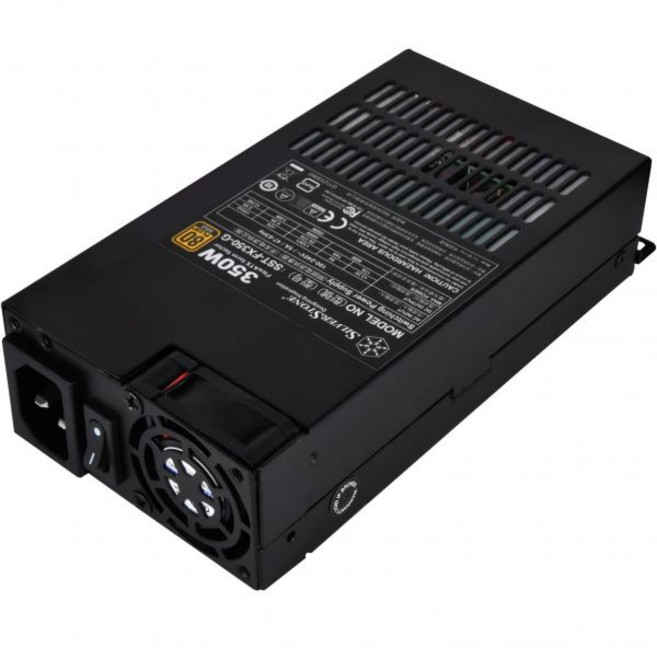 SilverStone Technology 실버스톤 테크놀로지 350 와트 플렉스 ATX 파워 서플라이 고정 케이블 80 플러스 골드 6핀 PCIe 커넥터 SST-FX350-G-