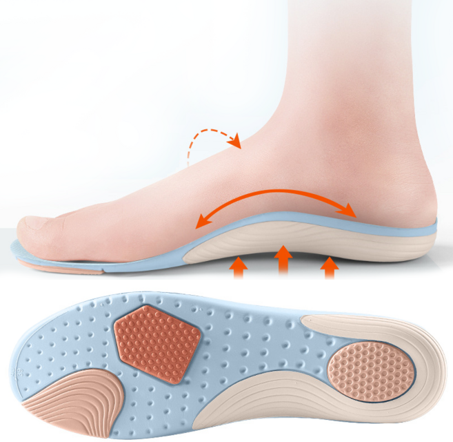 레오엘 어르신 관절 부담 발편한 아치 깔창 충격흡수