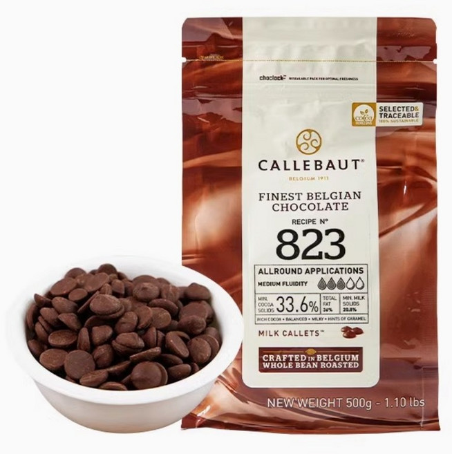 칼리바우트 밀크 초콜릿 커버춰 823 33.6%, 1개, 500g