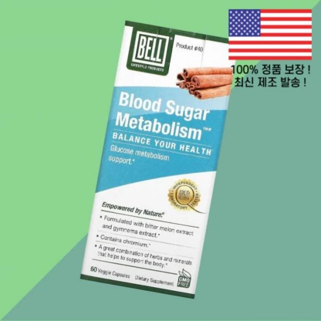 벨 라이프스타일 식물성 베지캡슐 60정 Bell Lifestyle Blood Sugar Metabolism 60 Veggie Capsules, 벨 라이프스타일 식물성 베지캡슐 60정 Bell Lif - 쿠팡