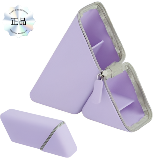 MAMY 실리콘 자석고정 스탠딩 필통, 1개, 라벤더