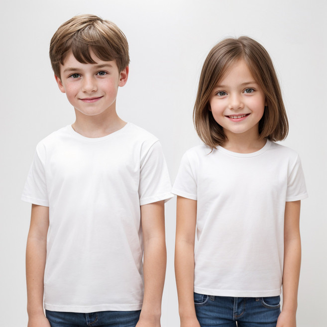 아동 반팔 1P 순면 남아 여자 라운드 이너 런닝 메리야스