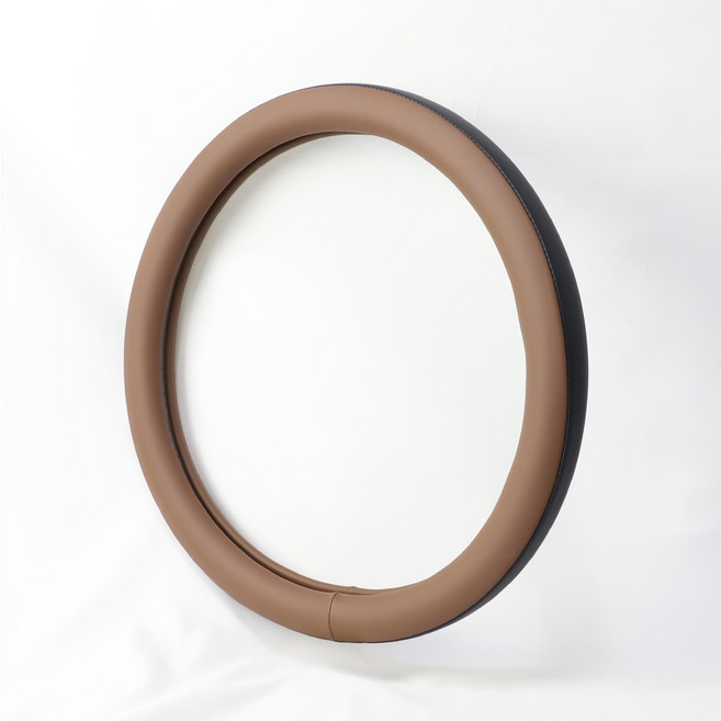 딜온 국내생산 프리미엄 라인 핸들커버, 원형, 듀얼라인, 하바나브라운