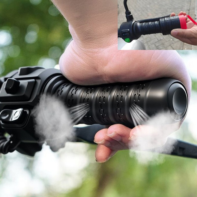 SEAMETAL 오토바이 핸들그립 커버 / 브레이크 커버 실리콘 커버 빠른 설치, 핸들그립+브레이크커버 (블랙 나선 무늬), 4개