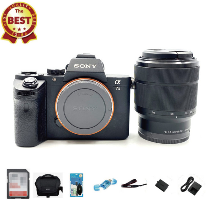 SONY 알파 A7M2+FE 28-70mm+32GB+가방+리더기+청소세트 소니 미러리스 풀프레임 고급 미러리스 빠른배송