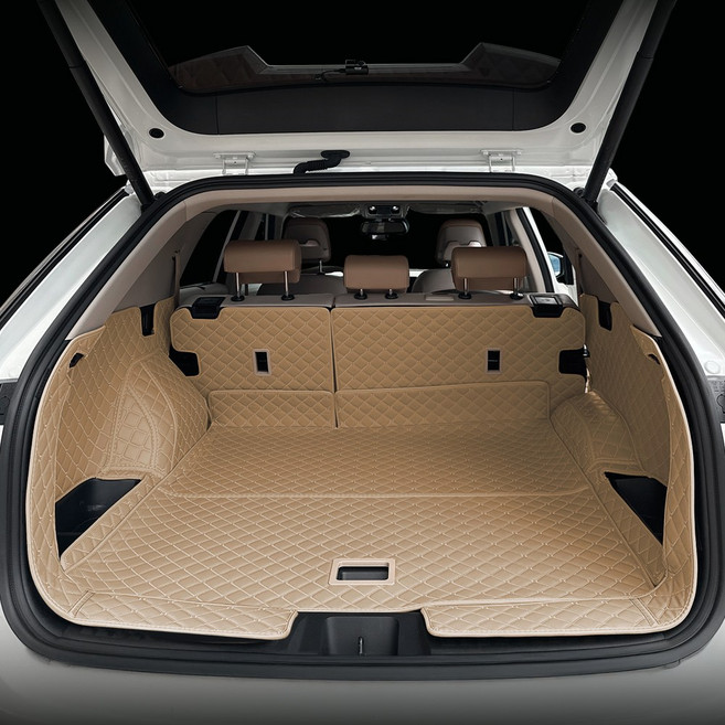 아이빌 액티언 2세대 풀세트 트렁크매트 등받이+트렁크+사이드+트렁크도어, LED있음, 올리브브라운