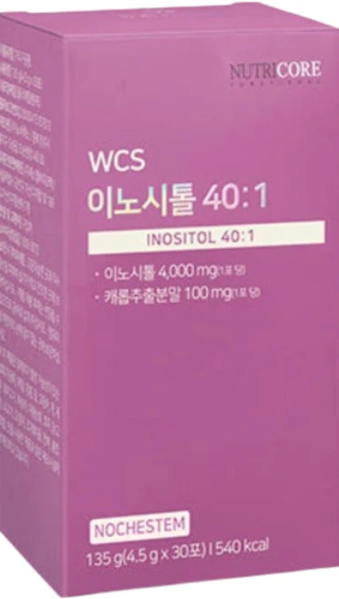 뉴트리코어 WCS 이노시톨 40:1 여성 영양제, 135g, 1개 - 쿠팡