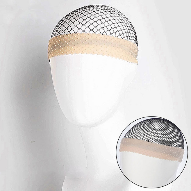 미즈코스 논슬립 가발 머리 고정 밴드 실리콘 헤어 미끄럼 방지 요가 필라테스, 1개, 브라운+베이지