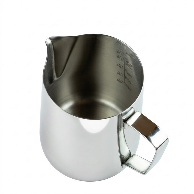 스팀피쳐 밀크저그 라떼아트 눈금형 350 600 1000 1500 ml 우유거품기, 350ml, 1개