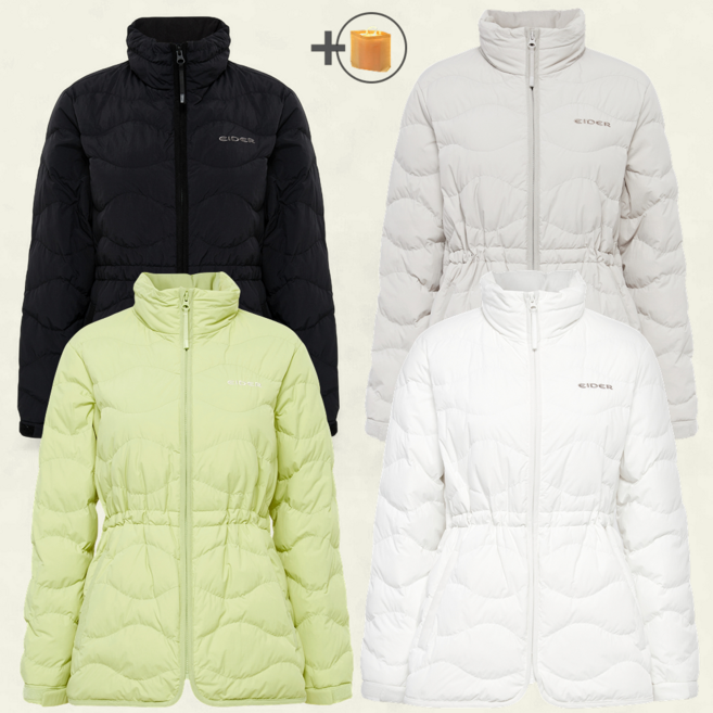 [25년신상품] 아이더 패딩 여성 써모락 슬림 경량 자켓 구스 다운