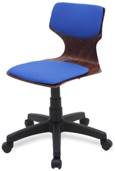 체어포커스 하이팩 인조가죽 회전 의자 CF-507, 블루