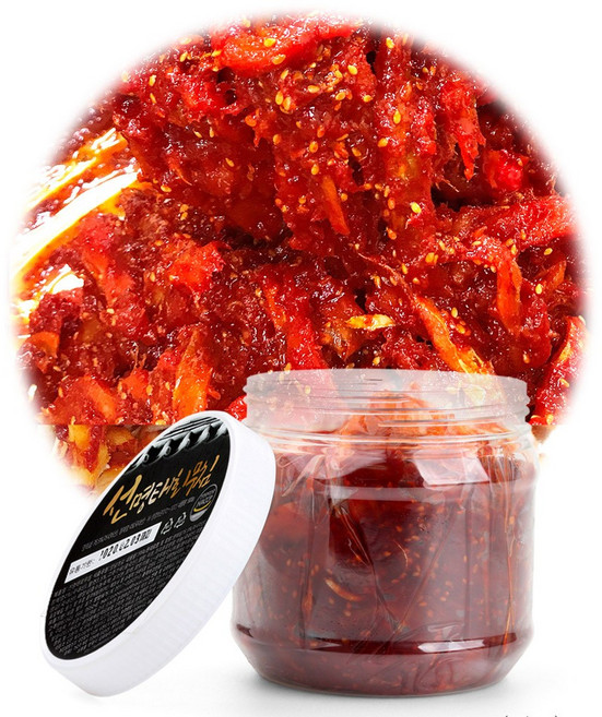 강원도식 명태살 회무침 500g _ 젓갈 반찬 밥도둑, 1개