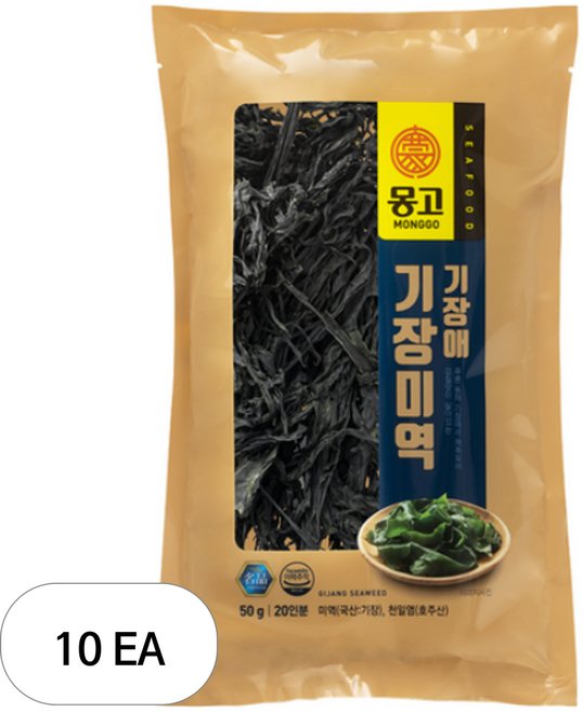 몽고식품 기장 건미역, 50g, 10개