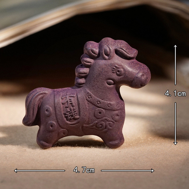馬上有錢 中號馬掛飾, 中號馬上有錢[裸件]紫, 1個