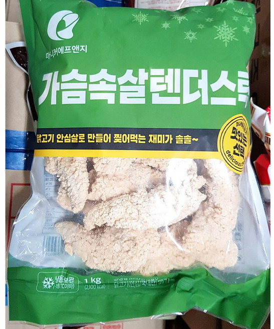 가슴살 텐더스틱(마니커 약41g x24입 1kg) 업소용 냉동 닭가슴살 튀김, 1개, 1kg