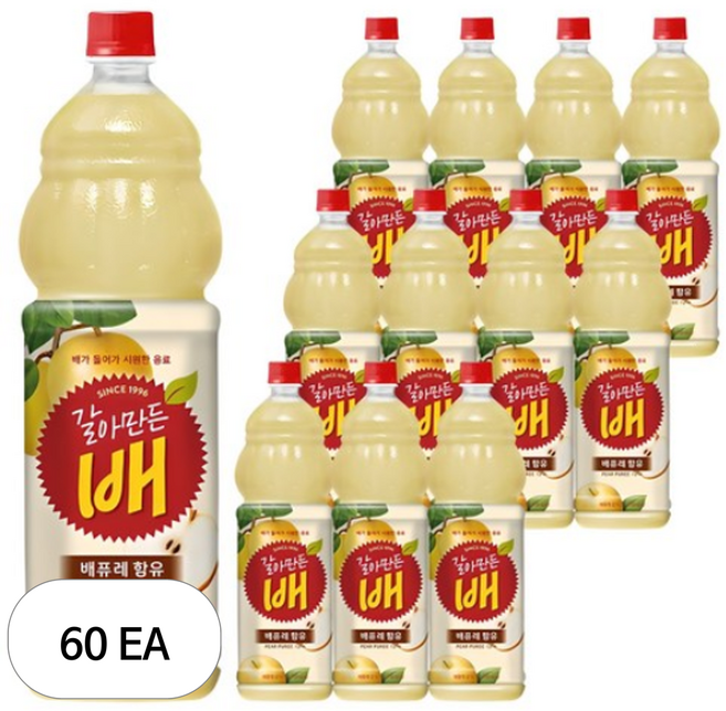 갈아만든배, 1.5L, 60개