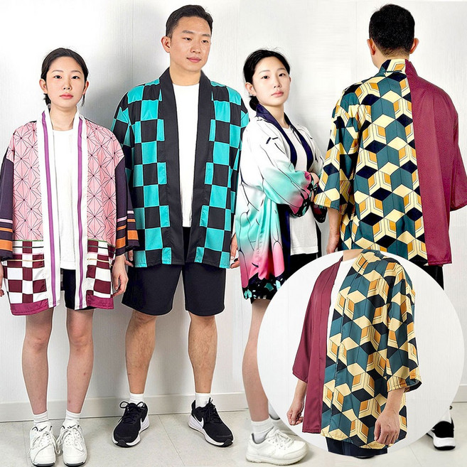 귀멸의칼날 귀칼 코스프레 코스튬 할로윈 의상 옷 반티 탄지로 하오리