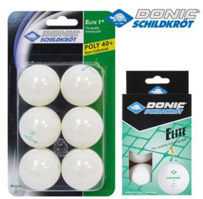 도닉 탁구공 ELITE 1성 40+ 6P 연습 시합용, 1개