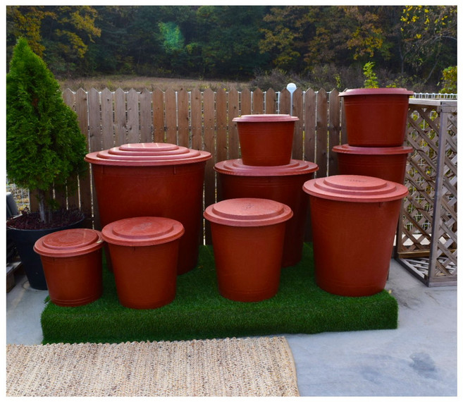 대형 고무통7종 뚜껑세트 공장판매 보관통 젖갈 나무심기 그린컴퍼니고무통, 1개