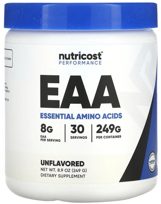 Nutricost 운동 능력 EAA 무맛 249g(8.9oz) NCS-67422, 249g, 1개 - 쿠팡