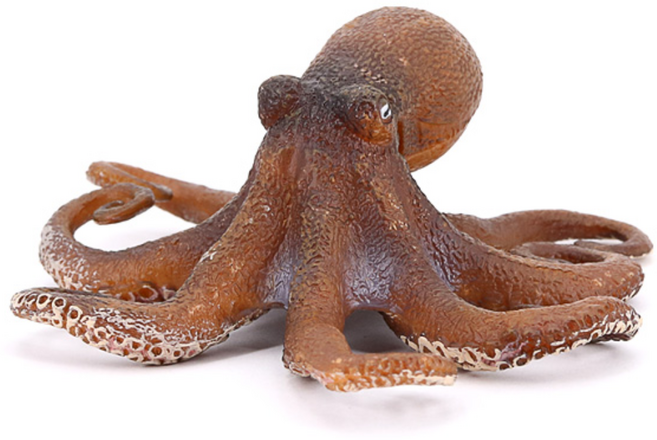 제트피규어 문어 피규어 장난감 바다 해양 동물 생물 모형, 1개