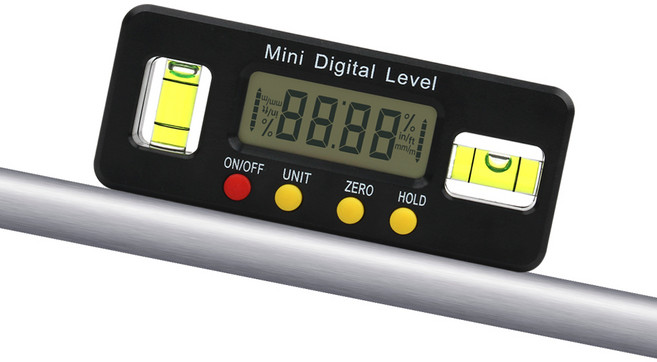 야토 미니 디지털 수평계 전자 레벨 각도기 각도측정기 4면측정 자석탑재, 1개