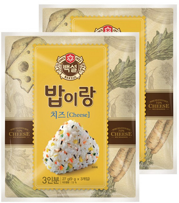 백설 밥이랑 치즈, 27g, 2개
