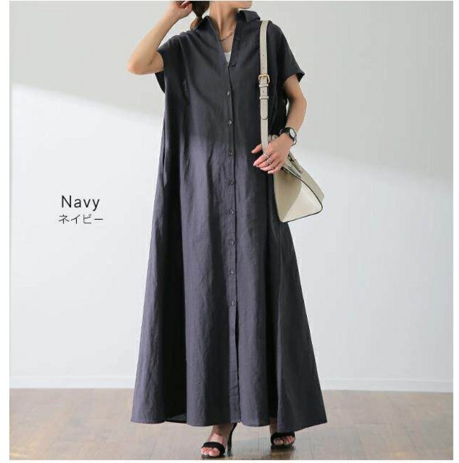 ZAJA 여성 루즈핏 셔츠 롱원피스 여름 편안한 데일리룩 캐주얼룩