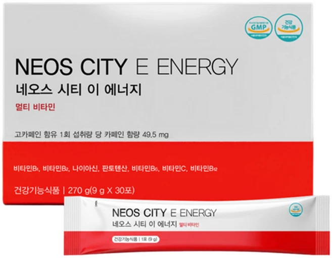 네오스시티 이 에너지 멀티비타민 9GX30포 270g E-ENERGY, 60개, 9g - 쿠팡