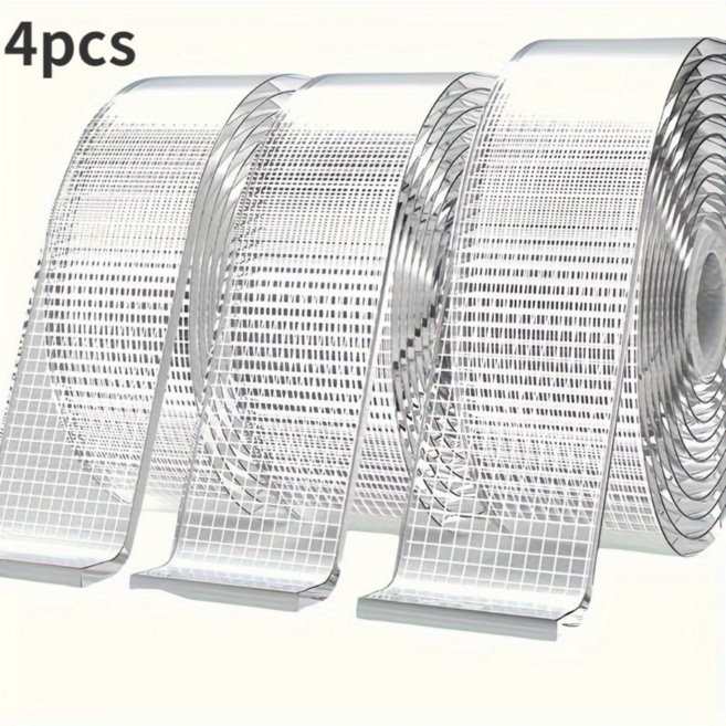 강력 접착 투명 나노 양면테이프 무흔적 방수 테이프 4P 세트, 4개