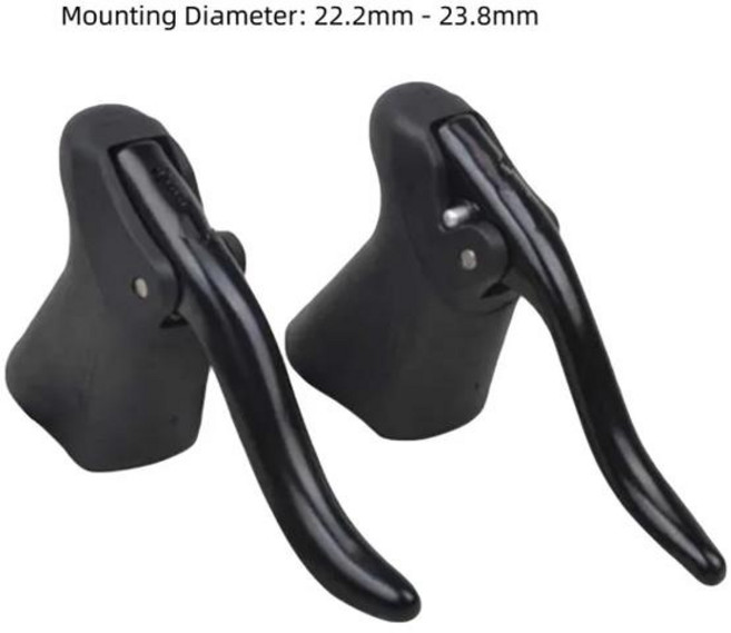 자전거브레이크레버 알루미늄 합금 브레이크 레버 자전거 부품 M 산악 도로 핸들 바 범용 액세서리 1 쌍, [01] 자전거브레이크레버 Black, 한개옵션1