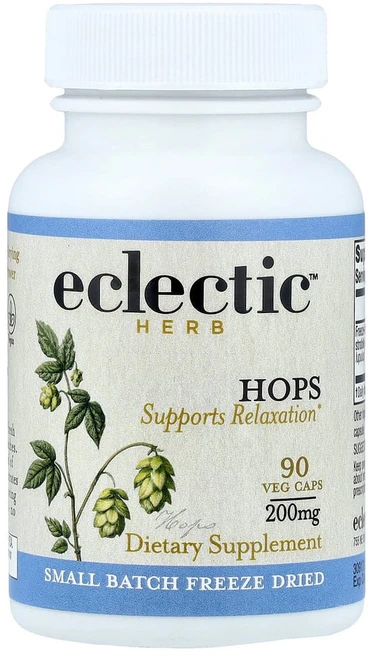 Eclectic Herb 신선 동결 건조 홉 추출 200mg Freeze Dried Hops, 1개, 90정 - 쿠팡