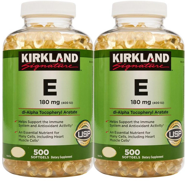 [1+1]커클랜드 비타민 E 180mg 500정 KIRKLAND VITAMIN E, 2개