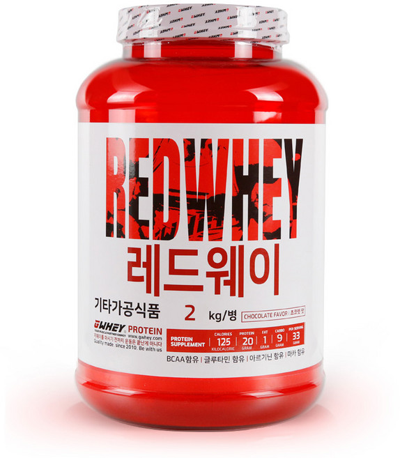 지웨이 레드웨이 헬스 단백질 보충제 WPC 프로틴, 1개, 2kg