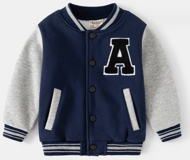 아동 A와펜 바시티 점퍼 유아 야구점퍼 간절기 아우터
