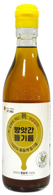 60년전통 대전기름집 통들깨로짠 고소한 방앗간들기름 350ml, 1개
