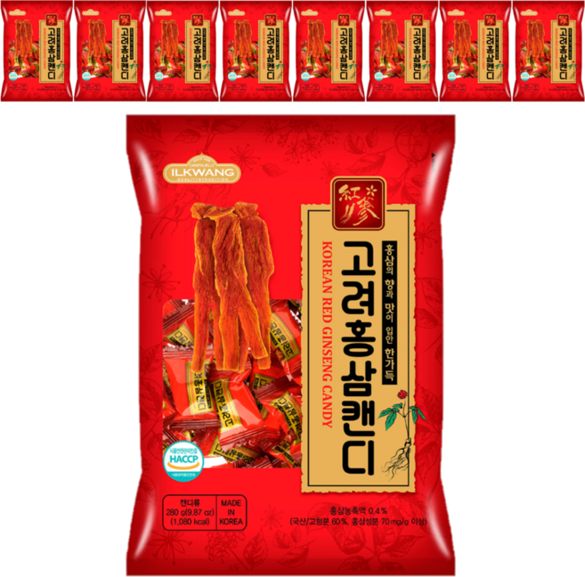 일광제과 고려홍삼캔디, 9개, 280g