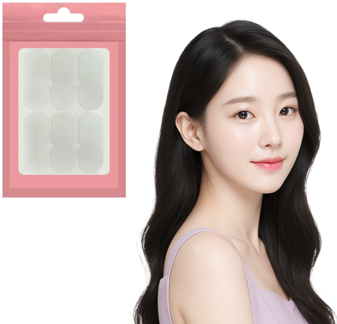 이어핏 누운귀 테이프 요정귀 귀스티커, B 일자형, 72매