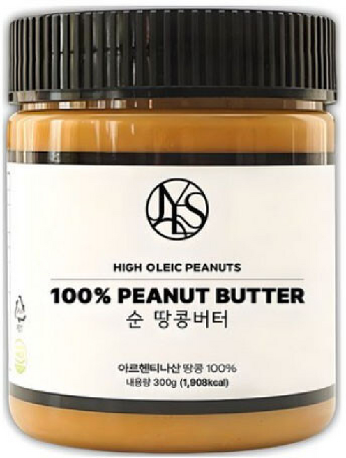 순 땅콩버터 100%, 1개, 300g