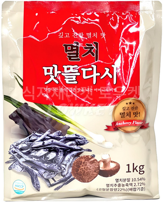 깊고 진한 멸치 맛 멸치 맛뜰다시 육수 국물 1kg, 1개