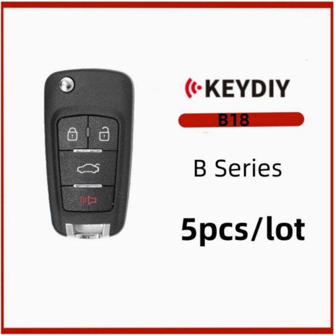 쿠쿠스토어 5개/몫 KEYDIY 원격 제어 B18 4 버튼 시리즈 KD900/KD-X2 MINI/URG200 프로그래머 자동차 키