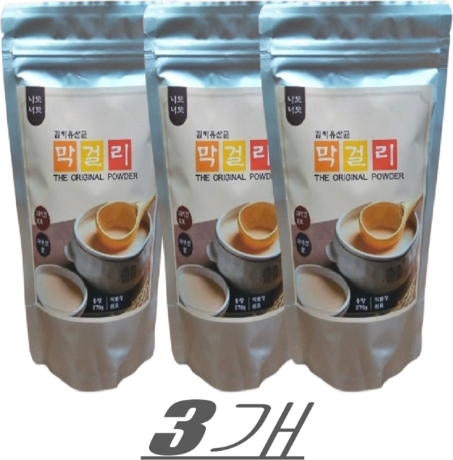 아라 막걸리 김치유산균 발효, 270g, 3개