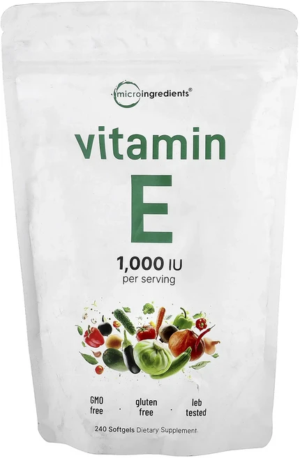 Micro Ingredients 비타민E 소프트젤 240정(소프트젤 1정당 500IU), MicroIngredients비타민E소프트젤240정소프, 1개, 240정 - 쿠팡