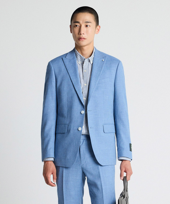 [STCO] 남성 ITALY MARLANE 린넨 혼방 수트 세트 클래식핏 블루