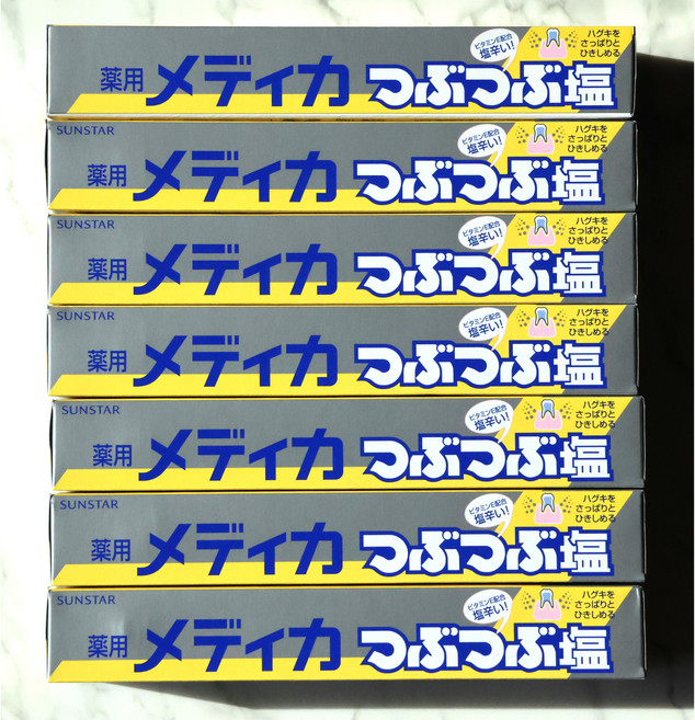 썬스타 일본 소금치약 메디카 츠부츠부 대용량, 7개, 170ml