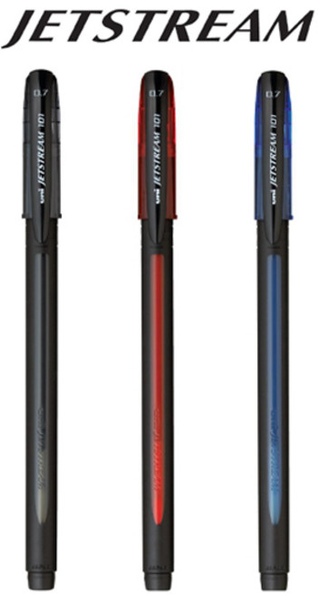 유니 제트스트림 볼펜 속기용 SX-101 0.7_1.0mm, 0.7mm/블루